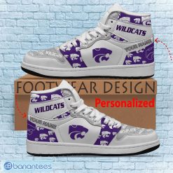 Alternative view of NCAA Kansas State Wildcats Custom Name Logo Air Jordan 1 High Sneakers