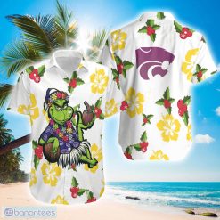 NCAA Kansas State Wildcats Grinch Relax Pattern Holly Hawaiian Shirt