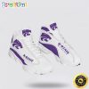 NCAA Kansas State Wildcats White Purple Air Jordan 13 Shoes