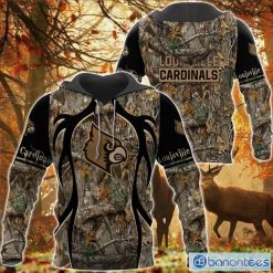 NCAA Louisville Cardinals Camo Hunting Pullover Hoodie