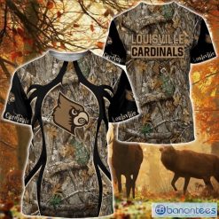NCAA Louisville Cardinals Camo Hunting T-Shirt
