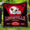NCAA Louisville Cardinals EST 1912 Quilt Blanket