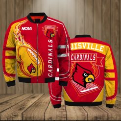 NCAA Louisville Cardinals Fire Ball Bomber Jacket