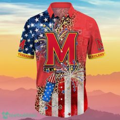 Alternative view of NCAA Maryland Terrapins 4th Of July Independence Day Hawaiian Shirt
