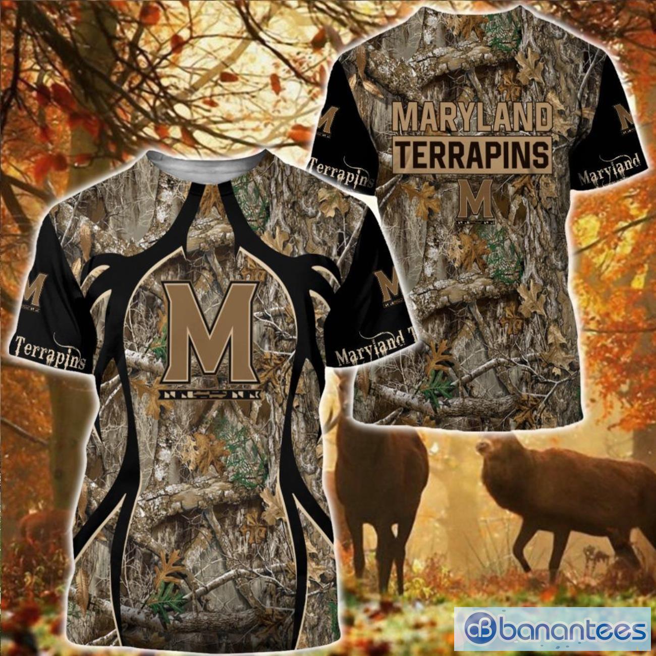 NCAA Maryland Terrapins Camo Hunting T-Shirt