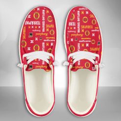 NCAA Maryland Terrapins Custom Name Red Hey Dude Shoes