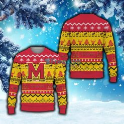 NCAA Maryland Terrapins Merry Snow Pattern Sweater