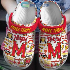 NCAA Maryland Terrapins Roll Terps White Crocs