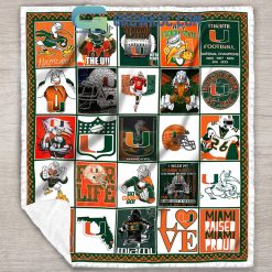 Alternative view of NCAA Miami Hurricanes Collection Fleece Blanket