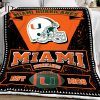 NCAA Miami Hurricanes EST 1926 Black Fleece Blanket