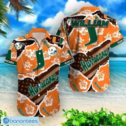 NCAA Miami Hurricanes Flower Tropical Hawaiian Shirt