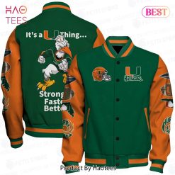 NCAA Miami Hurricanes Stronger Faster Better Baseball Jacket