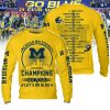 NCAA Michigan Wolverines 2023 Champions Gold Design Sweatshirt