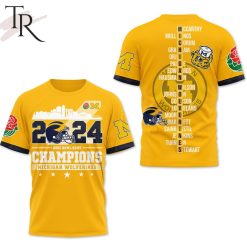 NCAA Michigan Wolverines 2024 Rose Bowl Game Champions T-Shirt