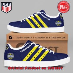 NCAA Michigan Wolverines Champions Yellow Stripes Stan Smith Shoes
