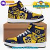 NCAA Michigan Wolverines Custom Name Number Champions 2024 Air Jordan 1 High Sneakers