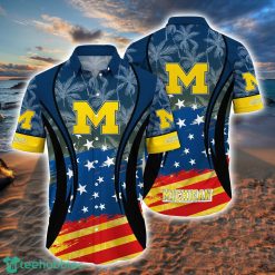 NCAA Michigan Wolverines Star Pattern Hawaiian Shirt