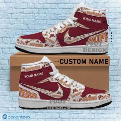Alternative view of NCAA Minnesota Golden Gophers Custom Name New Season Design Air Jordan 1 High Sneakers