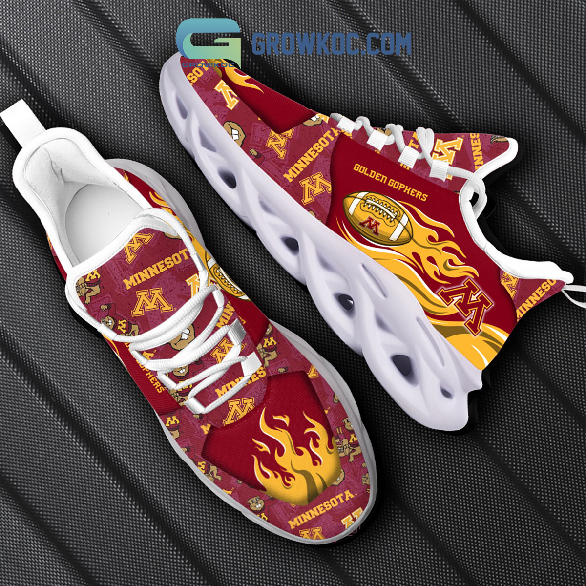 NCAA Minnesota Golden Gophers Fire Ball Max Soul Shoes