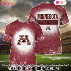 NCAA Minnesota Golden Gophers Football Plaid Bleached T-Shirt