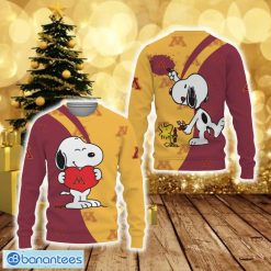 NCAA Minnesota Golden Gophers Snoopy Cute Heart Sweater