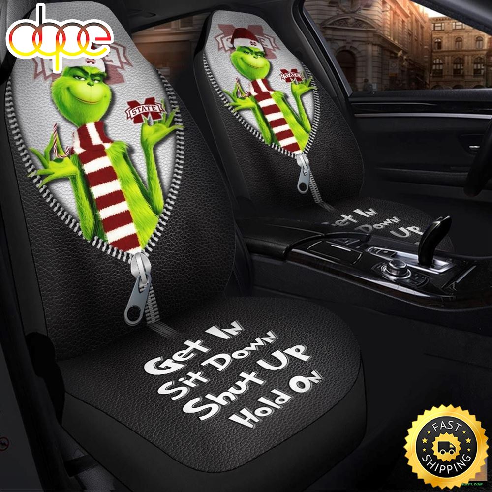 NCAA Mississippi State Bulldogs Grinc In Zip Car Seat Covers
