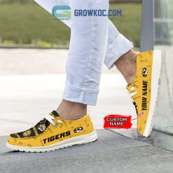 Alternative view of NCAA Missouri Tigers Custom Name Yellow Black Hey Dude Shoes