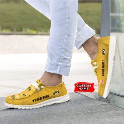 Alternative view of NCAA Missouri Tigers Custom Name Yellow Hey Dude Shoes