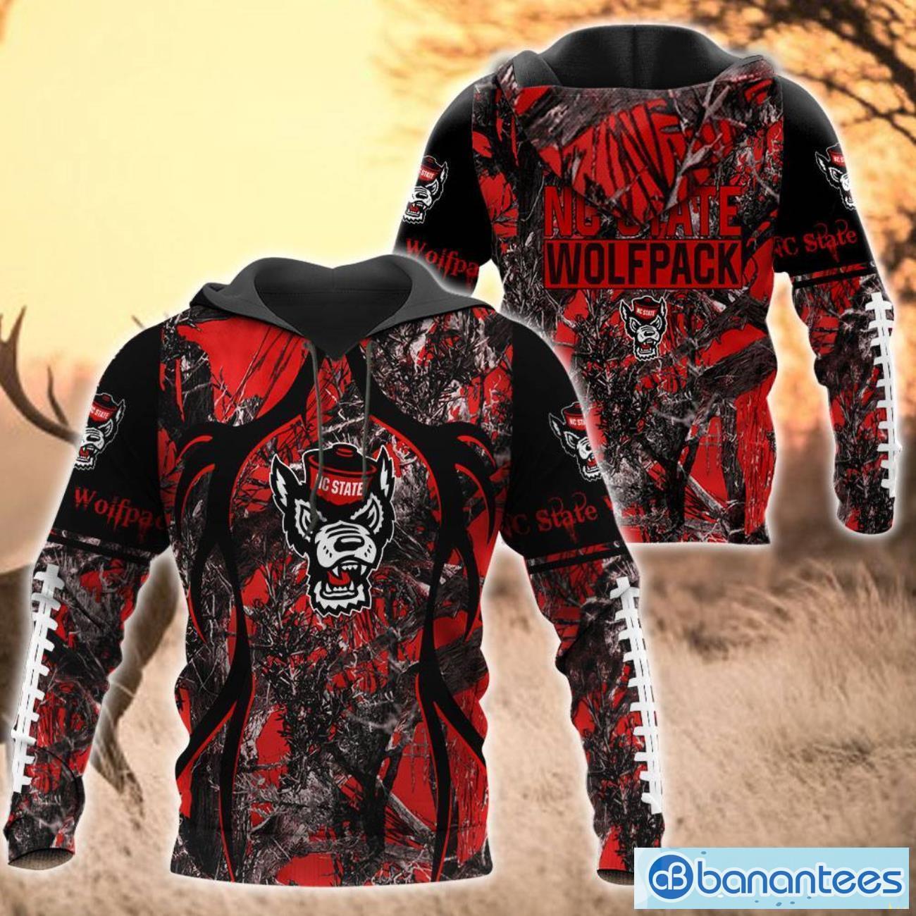NCAA NC State Wolfpack Camo Hunting Pullover Hoodie