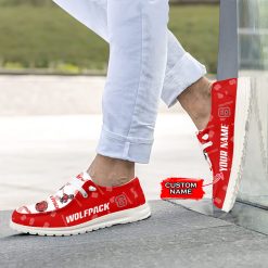 Alternative view of NCAA NC State Wolfpack Custom Name Logo Hey Dude Shoes