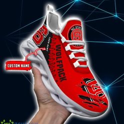 Alternative view of NCAA NC State Wolfpack Custom Name Special Style Max Soul Shoes