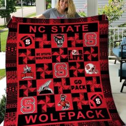NCAA NC State Wolfpack For Life Go Pack Quilt Blanket
