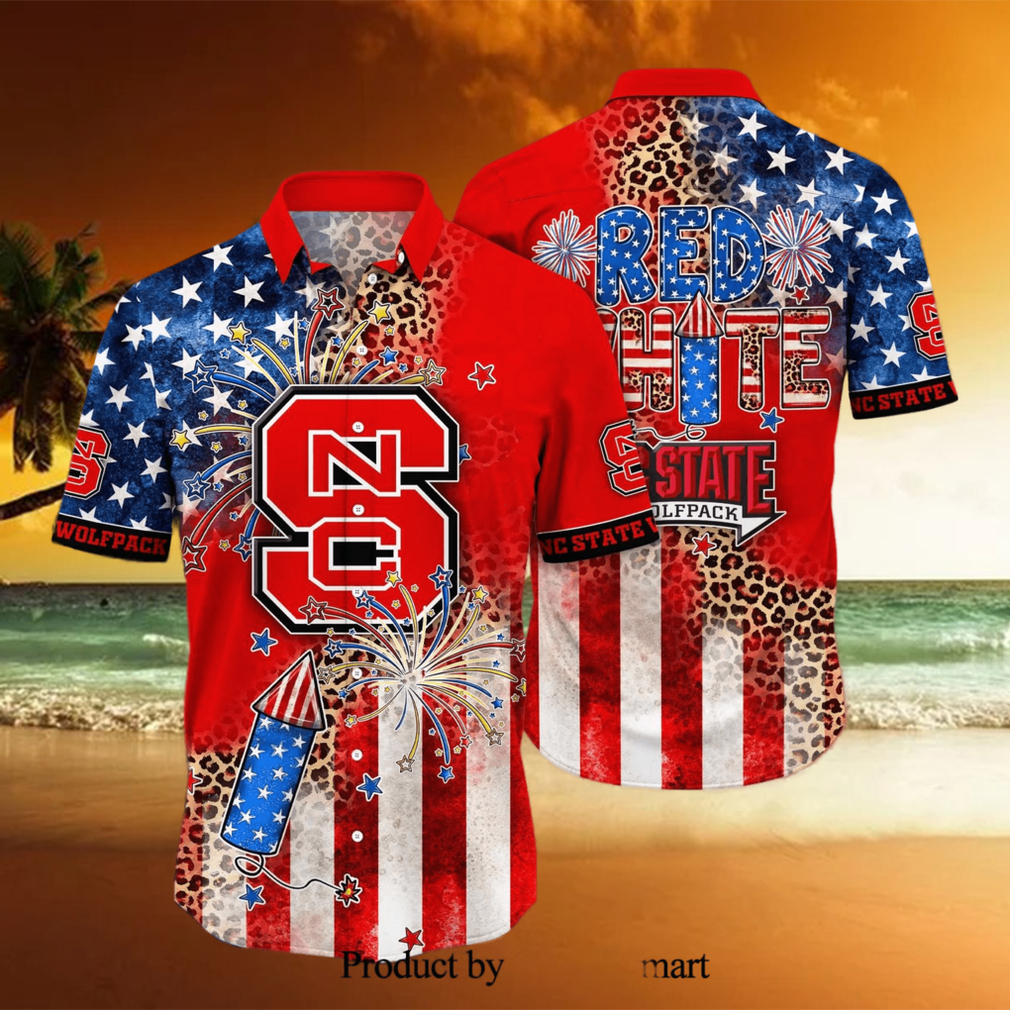 NCAA NC State Wolfpack Independence Day Hawaiian Shirt