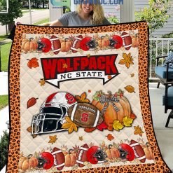 NCAA NC State Wolfpack Welcome Fall Pumpkin Quilt Blanket