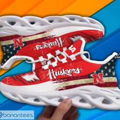 NCAA Nebraska Cornhuskers American Flag Max Soul Shoes