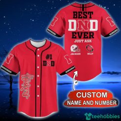 NCAA Nebraska Cornhuskers Best Dad Ever Baseball Jersey