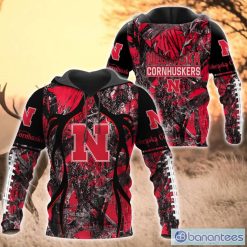 NCAA Nebraska Cornhuskers Camo Hunting Pullover Hoodie