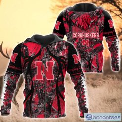 NCAA Nebraska Cornhuskers Camo Hunting Zip Up Hoodie