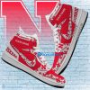 NCAA Nebraska Cornhuskers Custom Name New Season Design Air Jordan 1 High Sneakers