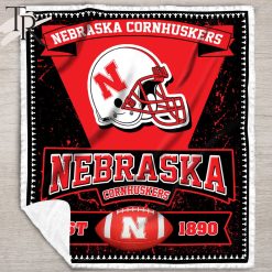 Alternative view of NCAA Nebraska Cornhuskers EST 1890 Fleece Blanket