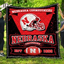 NCAA Nebraska Cornhuskers EST 1890 Quilt Blanket
