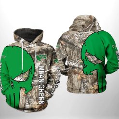 NCAA North Texas Mean Green Camo Veteran Hunting Pullover Hoodie