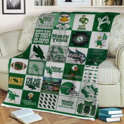 NCAA North Texas Mean Green Collection Fleece Blanket