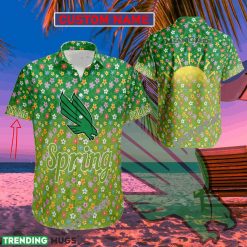 NCAA North Texas Mean Green Custom Name Spring Hawaiian Shirt
