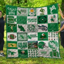 NCAA North Texas Mean Green I've Got Game Quilt Blanket