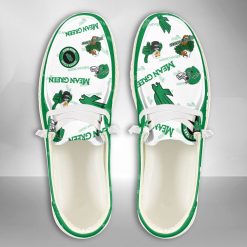 NCAA North Texas Mean Green White Green Hey Dude Shoes