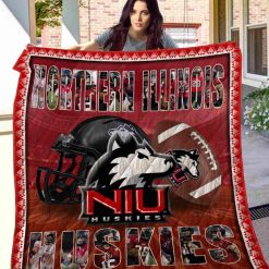 NCAA Northern Illinois Huskies Ball Helmet Quilt Blanket
