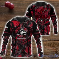 NCAA Northern Illinois Huskies Camo Hunting Zip Up Hoodie