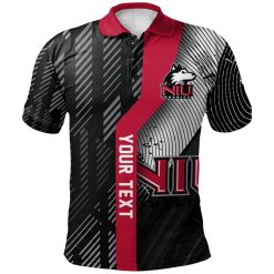 NCAA Northern Illinois Huskies Custom Text Number HickVibes Polo Shirt