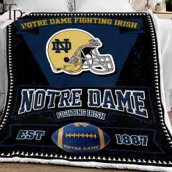 NCAA Notre Dame Fighting Irish EST 1887 Fleece Blanket